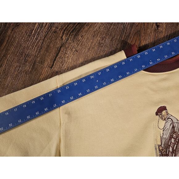 Vintage St Andrews Golf Norman Rockwell "The Gossips" Sweatshirt Mens XL Grandpa - Picture 8 of 9